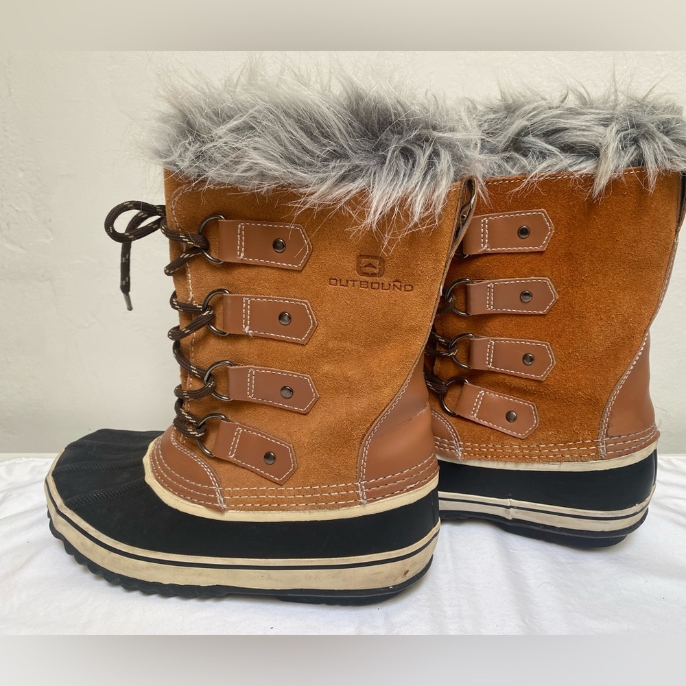 Outbound Winter Boots Women High Cut Boots Thinsulate Snow Rain Water Resistant - Picture 4 of 16